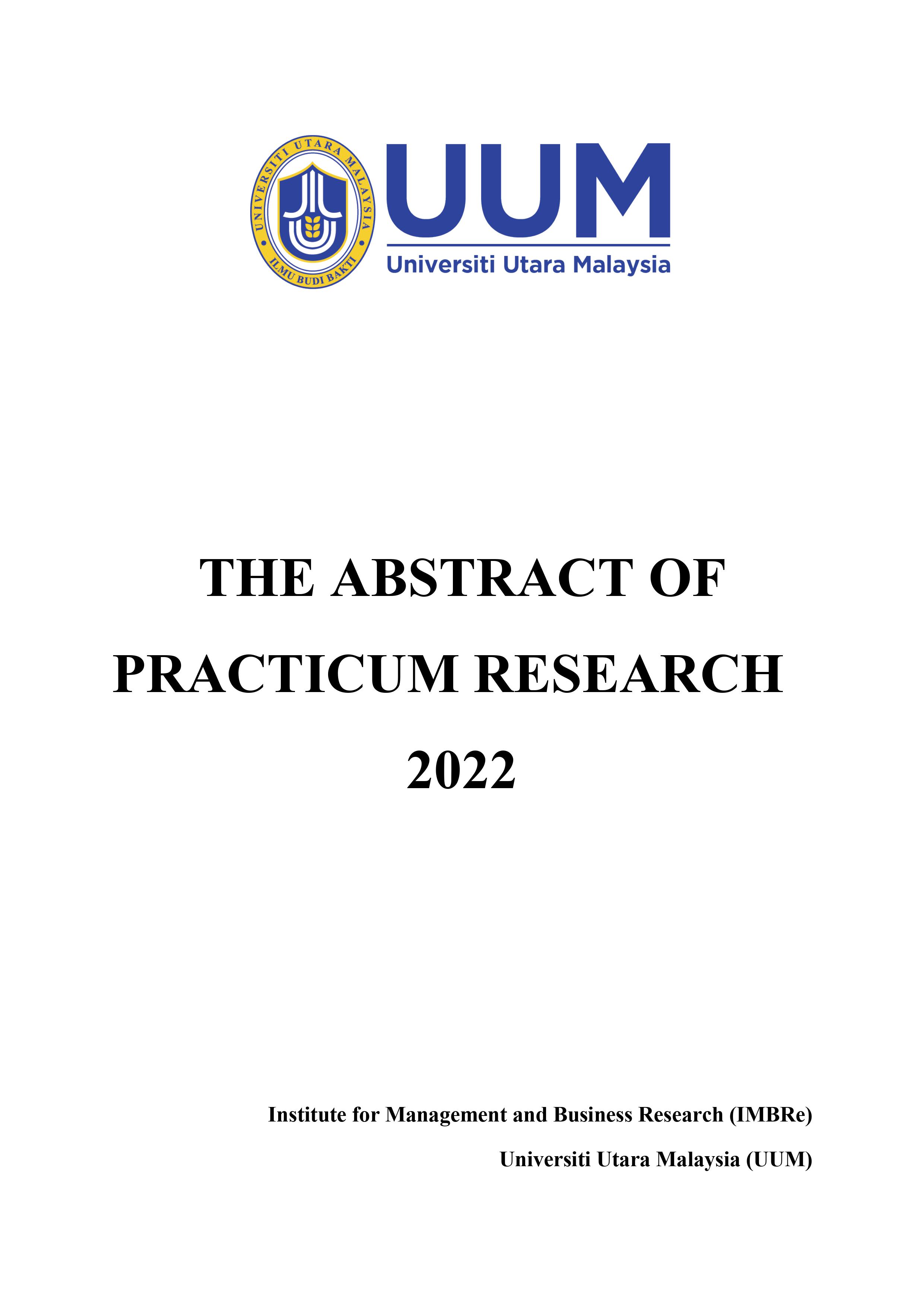 THE ABSTRACT OF PRACTICUM RESEARCH V1 1